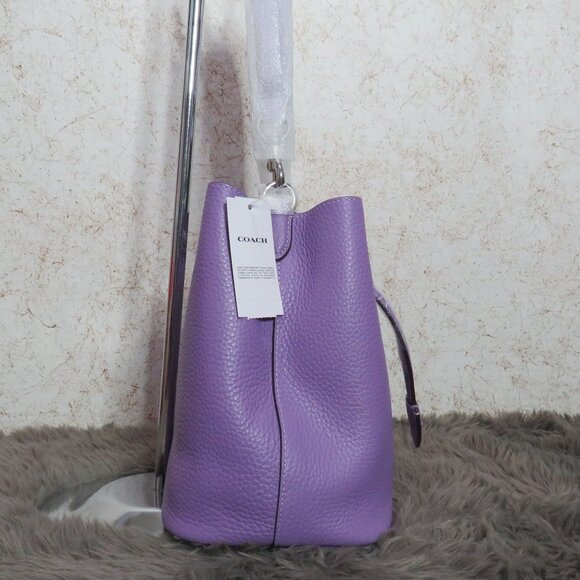 Coach Rowan Drawstring Bucket Bag (Iris) - Picture 7 of 9